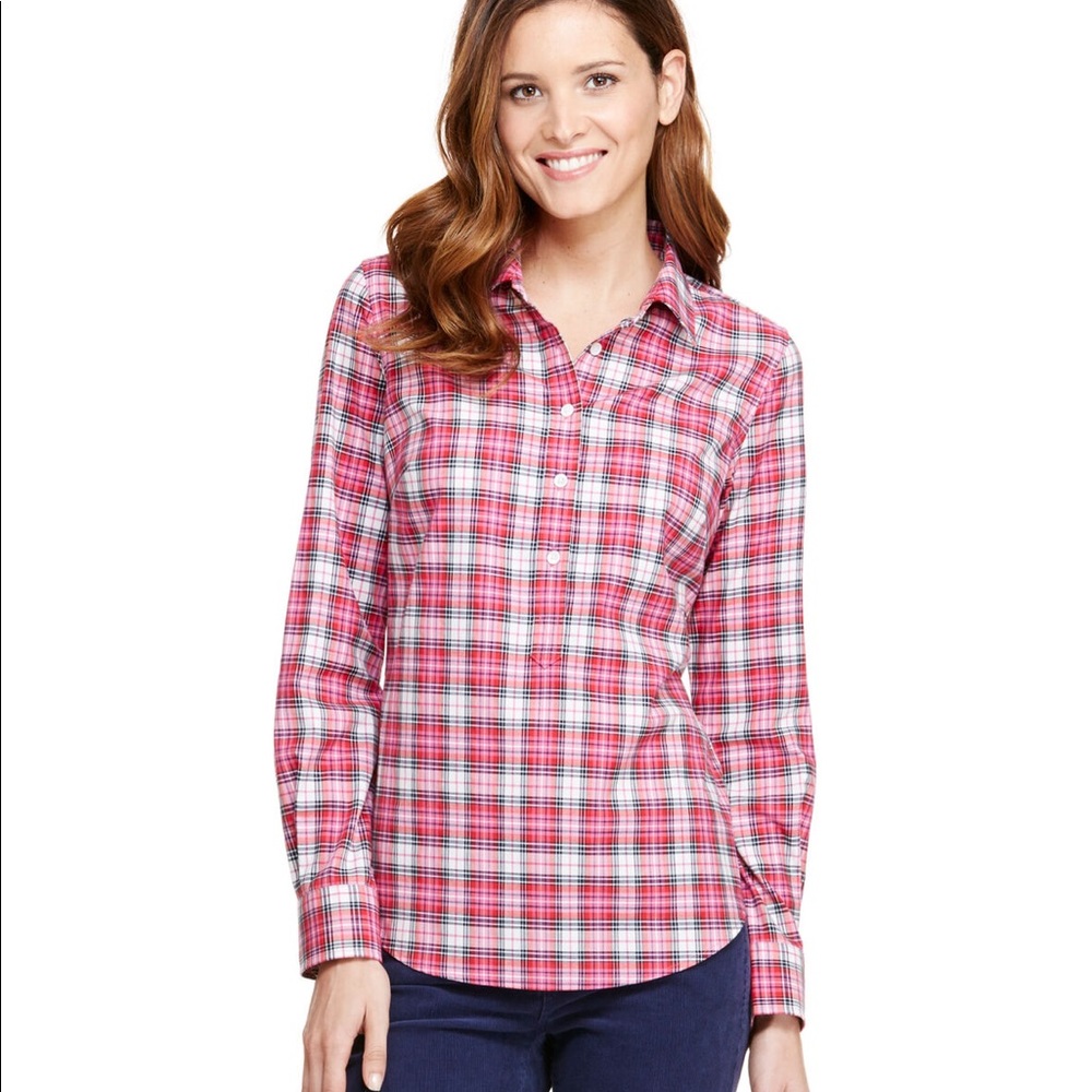 Vineyard Vines | Cotton Cashmere Plaid Popover